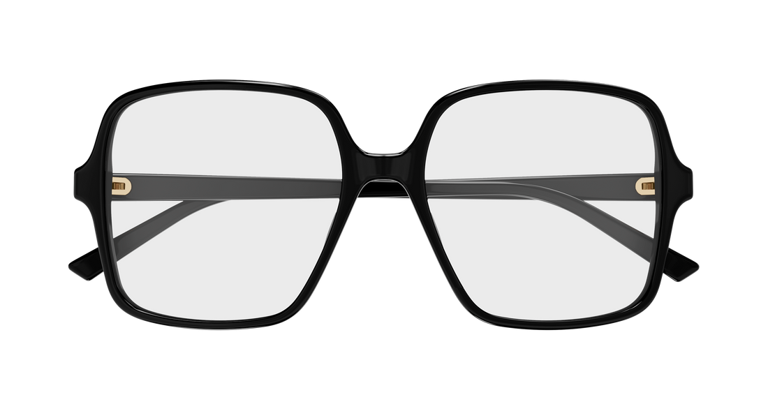 Óculos graduados gucci gg1994o 001 negro rectangular / squared femenino tamanho 53mm - Vista de detalhe