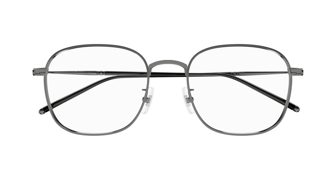Occhiali da vista montblanc mb0415oa 001 rutenio square masculino taglia 54mm - Vista dettagliata