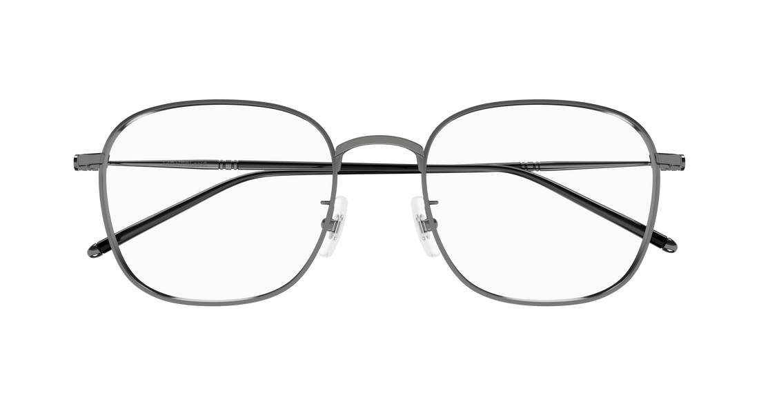 Gafas graduadas montblanc mb0415oa 001 rutenio square masculino talla 54mm - Vista de detalle