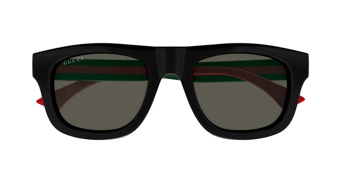 Óculos de sol gucci gg1991s 001 negro rectangular / squared masculino tamanho 52mm - Vista de detalhe