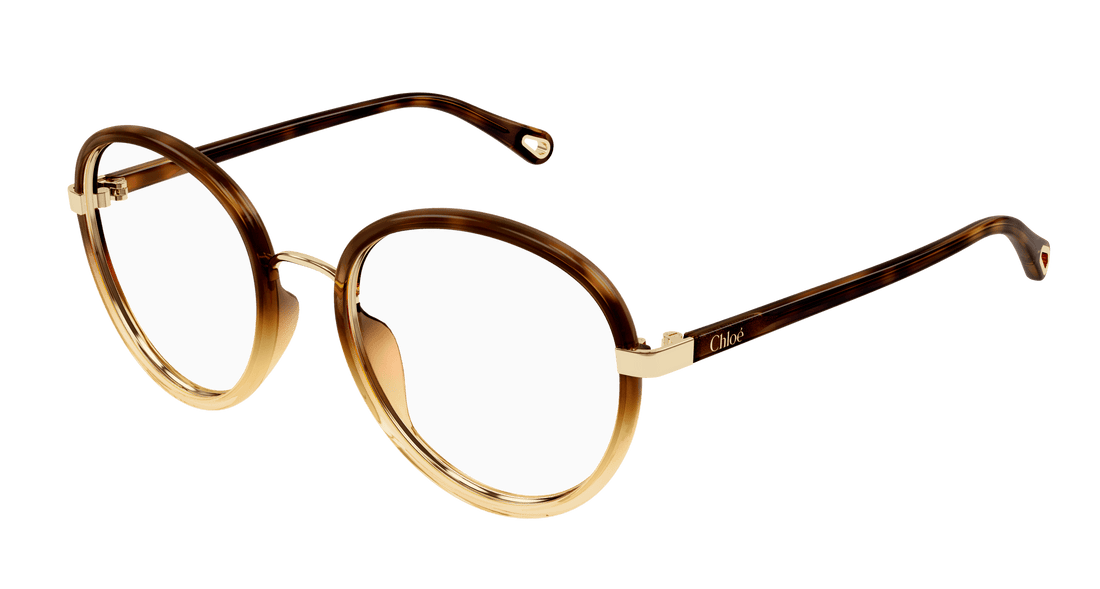 Occhiali da vista chloé ch0308o 002 havana round femenino taglia 53mm - Vista principale