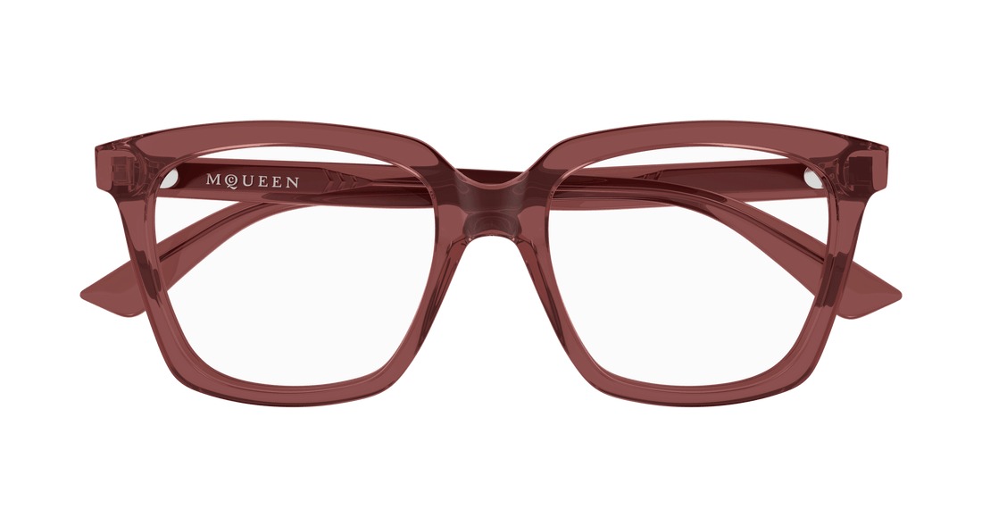Brillen alexander mcqueen am0513o 004 violeta cat eye femenino größe 53mm - Detailansicht