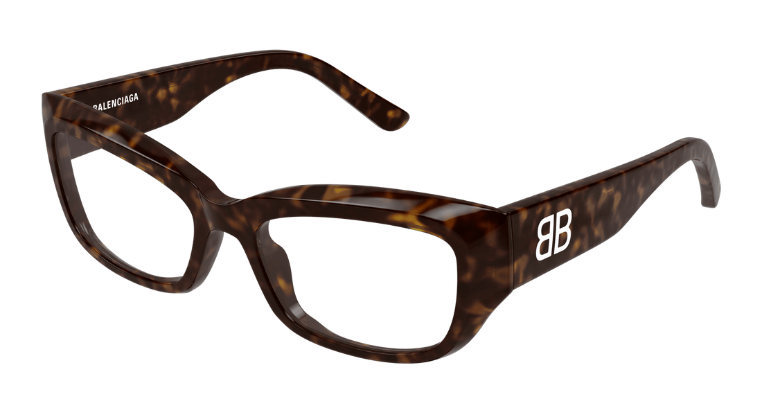 Prescription glasses balenciaga bb0399o 002 havana square femenino size 55mm - Main view