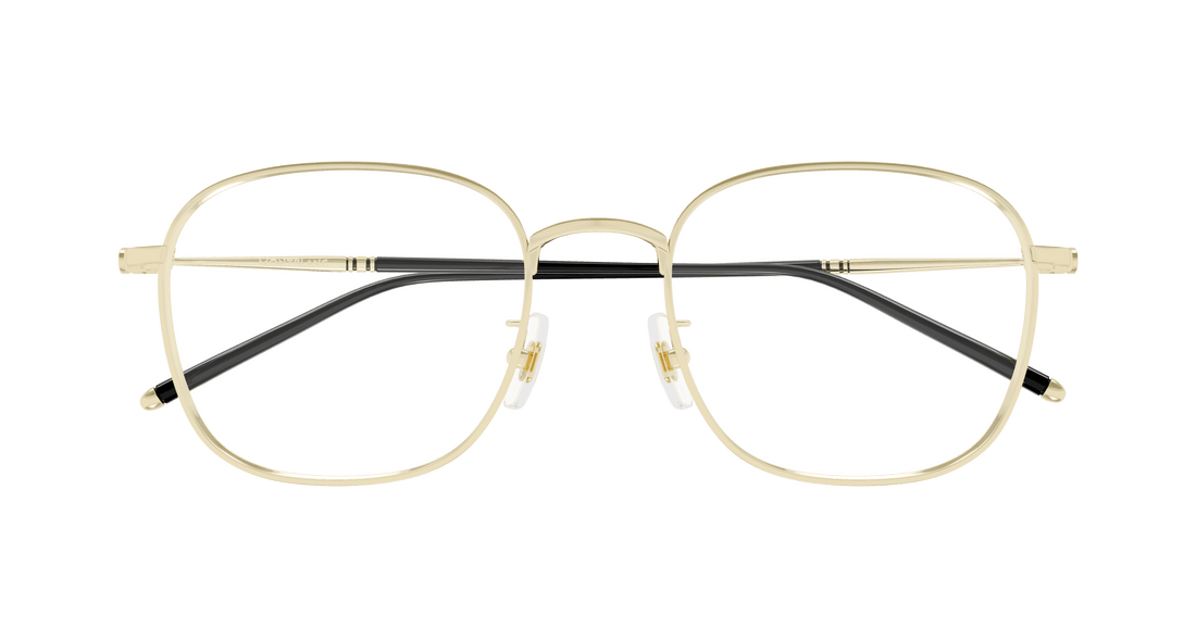 Occhiali da vista montblanc mb0415oa 002 dorado square masculino taglia 54mm - Vista dettagliata