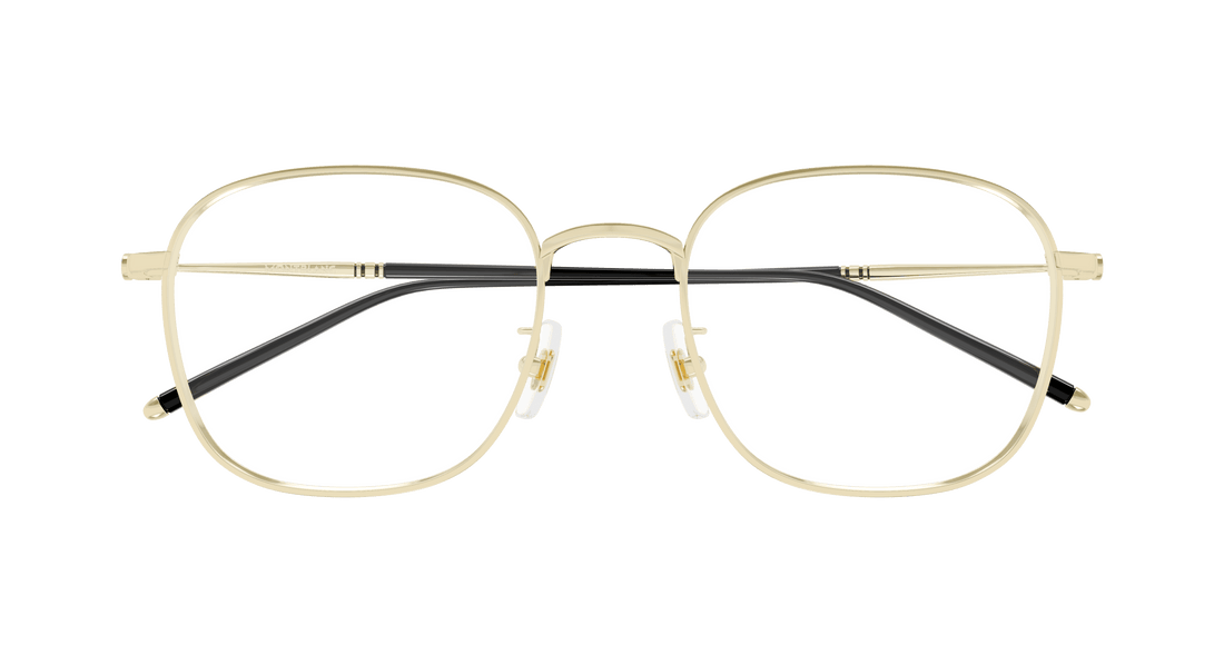 Occhiali da vista montblanc mb0415oa 002 dorado square masculino taglia 54mm - Vista dettagliata