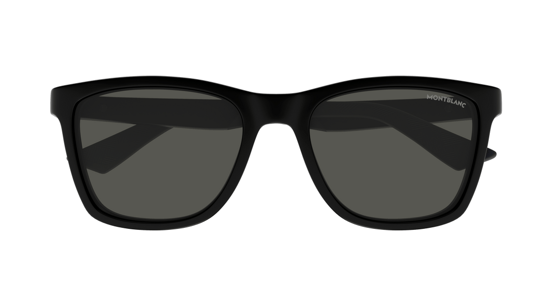 Zonnebrillen montblanc mb0399s 002 negro square masculino maat 55mm - Detailaanzicht