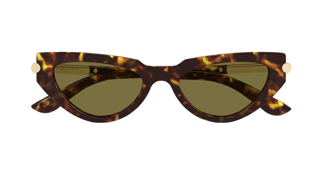 Gafas de sol alexander mcqueen am0520s 003 havana cat eye femenino talla 51mm - Vista de detalle