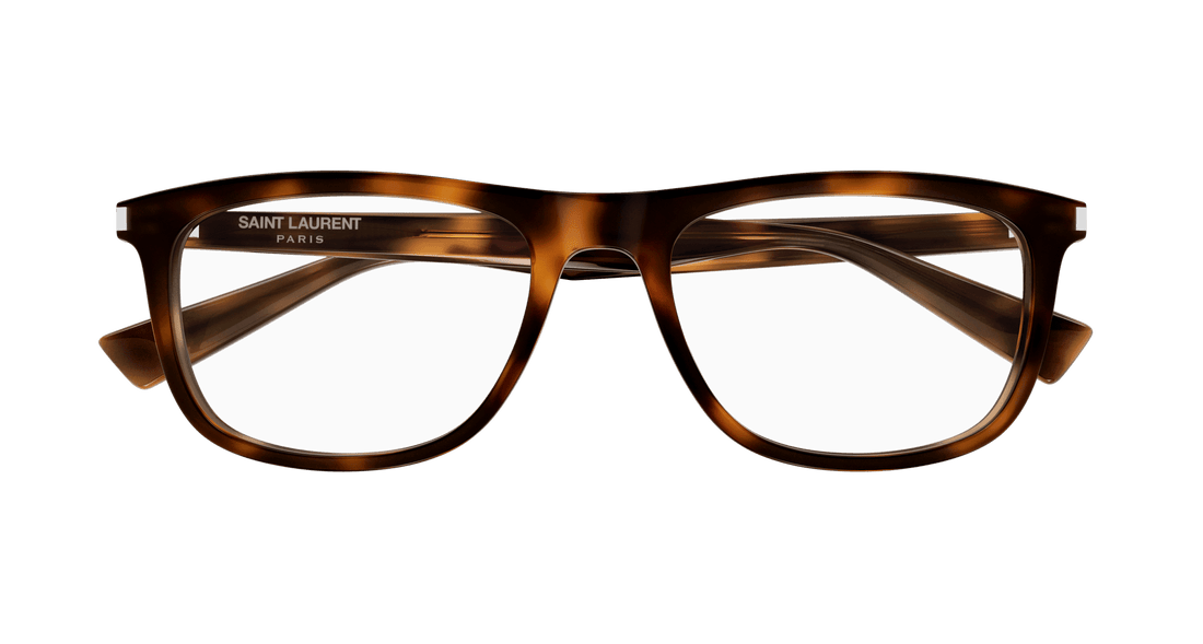Óculos graduados saint laurent sl 812 007 havana square unisex tamanho 58mm - Vista de detalhe