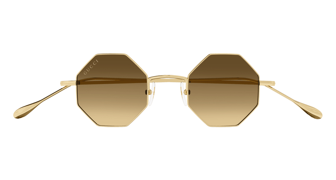 Gafas de sol gucci gg1814s 002 dorado geometric unisex talla 41mm - Vista de detalle