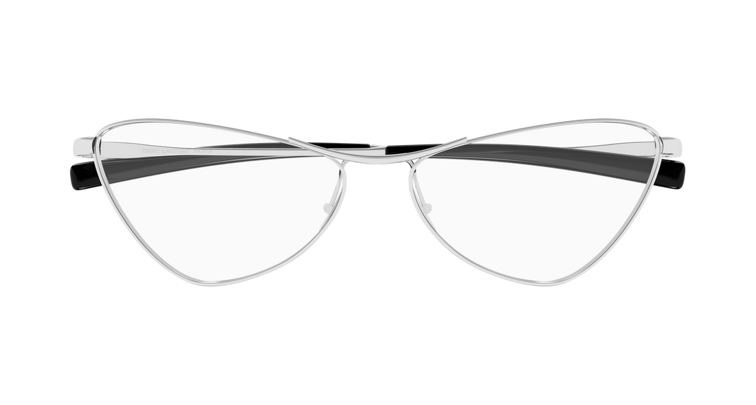 Óculos graduados saint laurent sl 830 opt 003 plateado cat eye femenino tamanho 56mm - Vista de detalhe