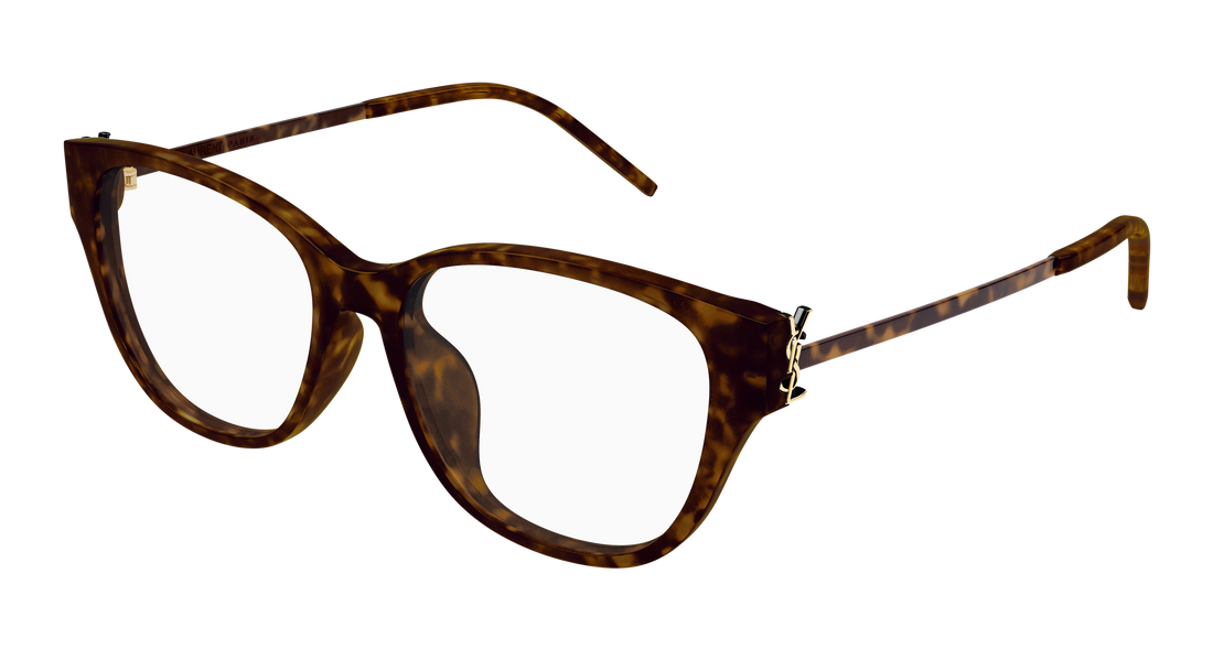 Brillen saint laurent sl m48o_c/fn 003 havana rectangular / squared femenino größe 54mm - Hauptansicht