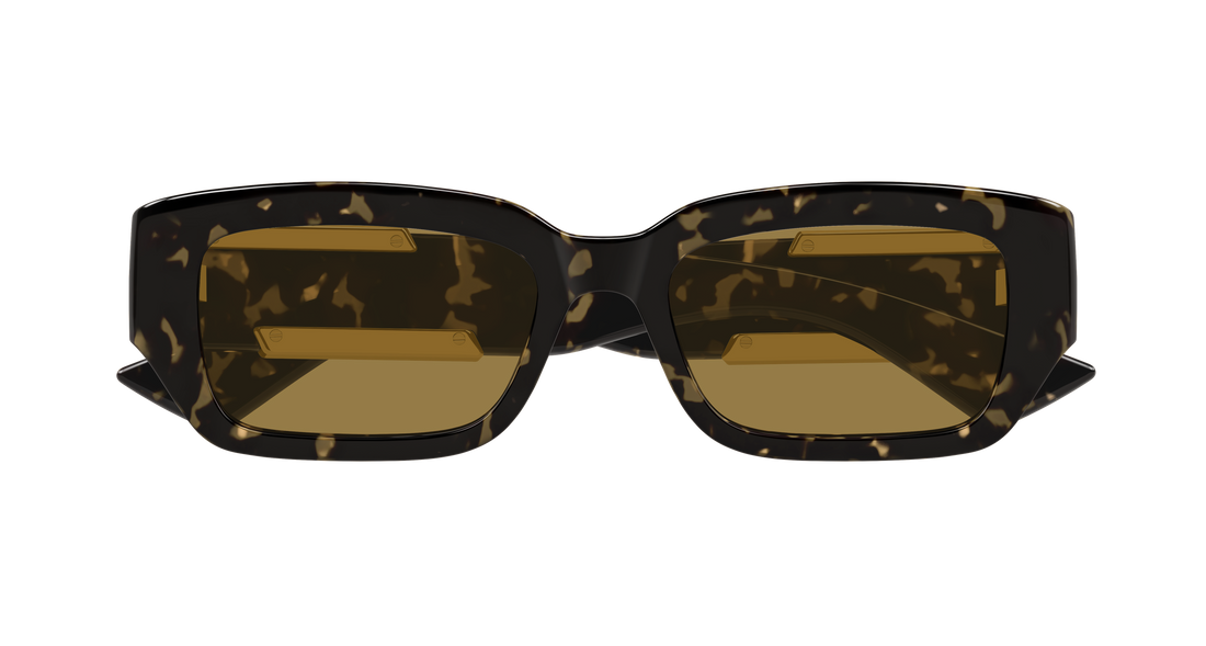 Óculos de sol bottega veneta bv1406s 002 havana rectangular / squared unisex tamanho 53mm - Vista de detalhe
