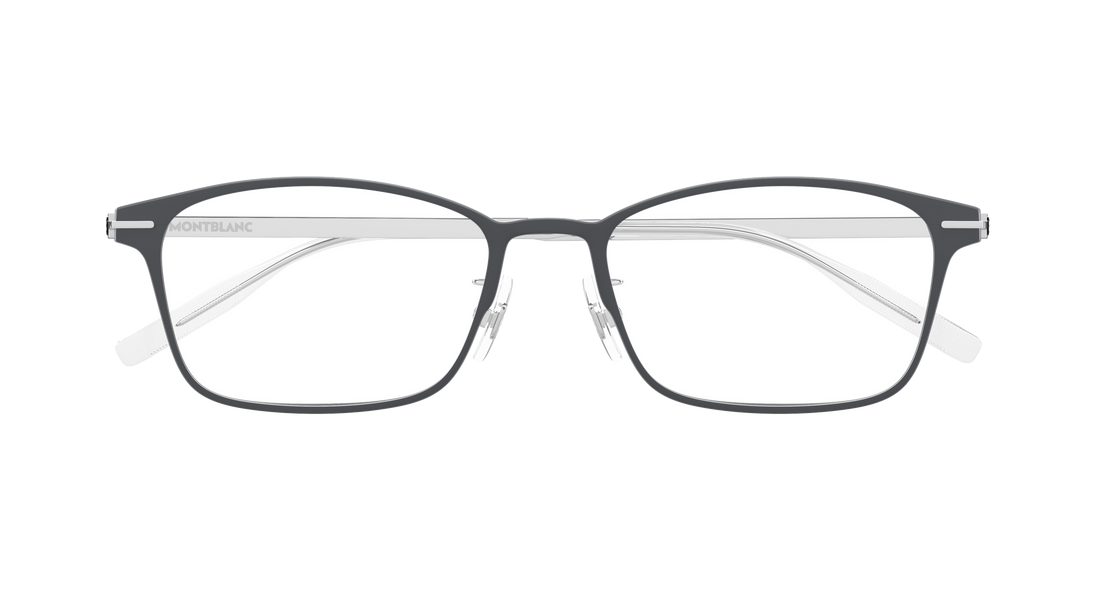 Occhiali da vista montblanc mb0449oj 004 gris rectangular / squared masculino taglia 54mm - Vista dettagliata