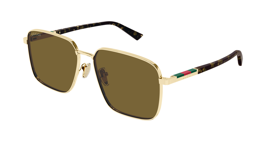 Sunčane naočale gucci gg1965sk 003 dorado rectangular / squared masculino veličina 60mm - Glavni prikaz