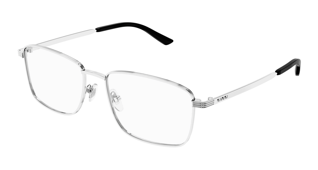 Occhiali da vista gucci gg1882o 001 plateado square masculino taglia 54mm - Vista principale