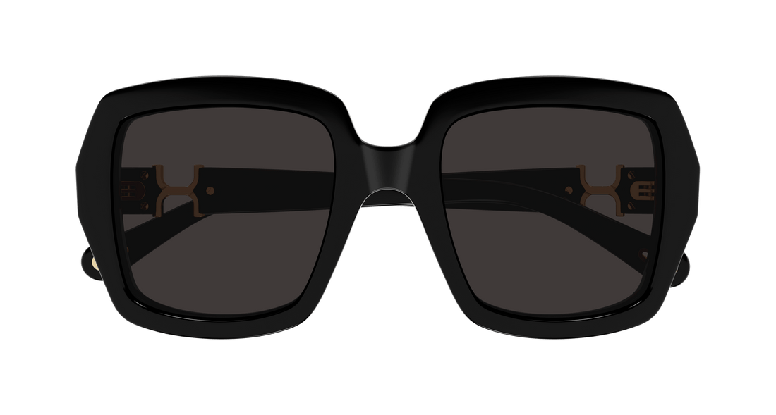 Sunglasses chloé ch0301s 001 negro square femenino size 52mm - Detailed view