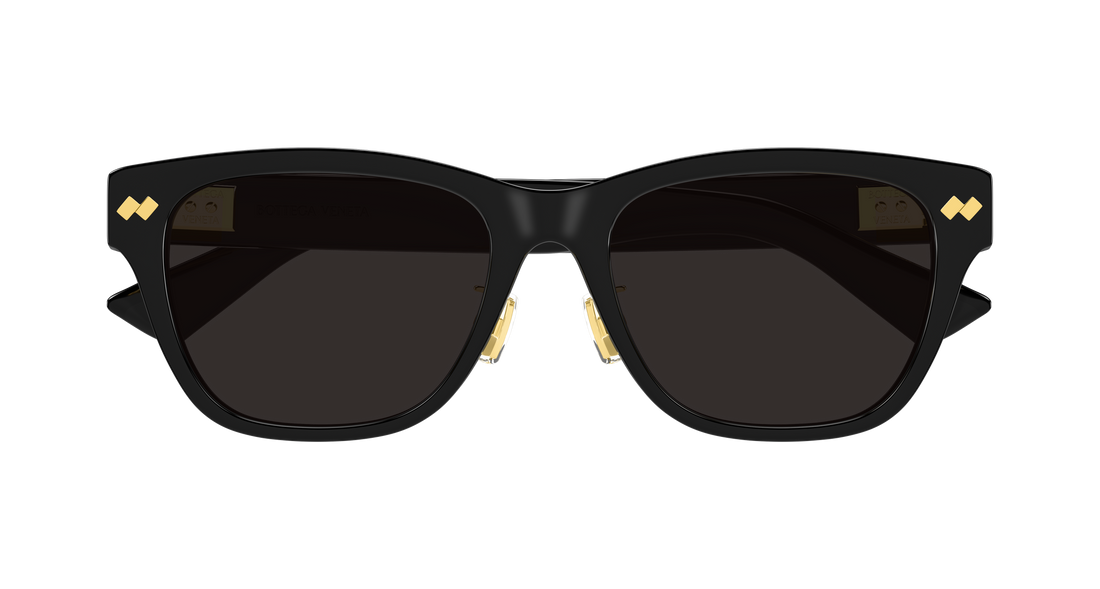 Óculos de sol bottega veneta bv1402sk 005 negro rectangular / squared unisex tamanho 57mm - Vista de detalhe