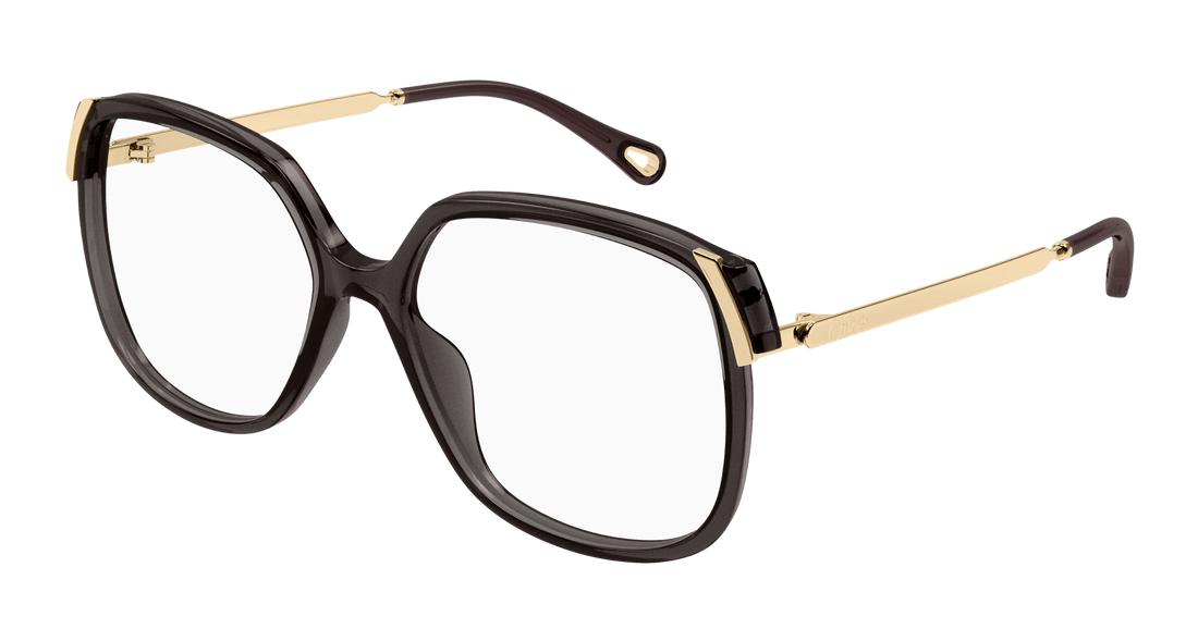 Óculos graduados chloé ch0287o 001 gris square femenino tamanho 56mm - Vista principal