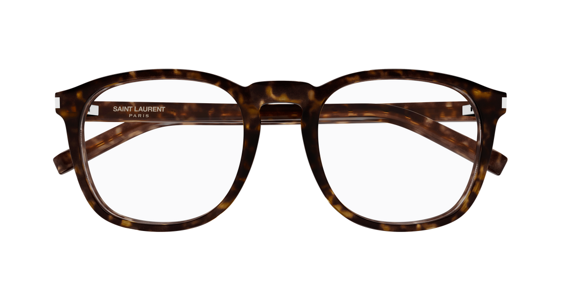 Briller saint laurent sl 818 opt 002 havana round/oval/panthos femenino størrelse 52mm - Detaljeret visning