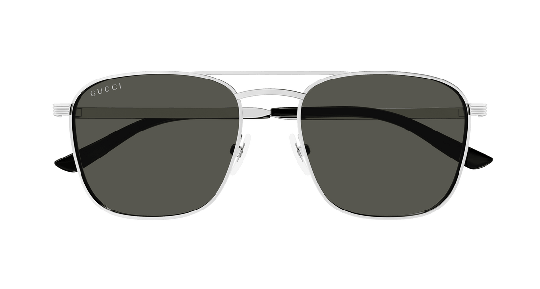 Solbriller gucci gg1881s 001 plateado square masculino størrelse 54mm - Detaljeret visning