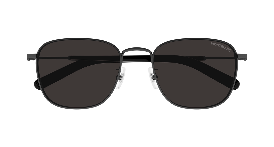 Zonnebrillen montblanc mb0392sa 001 negro square masculino maat 55mm - Detailaanzicht