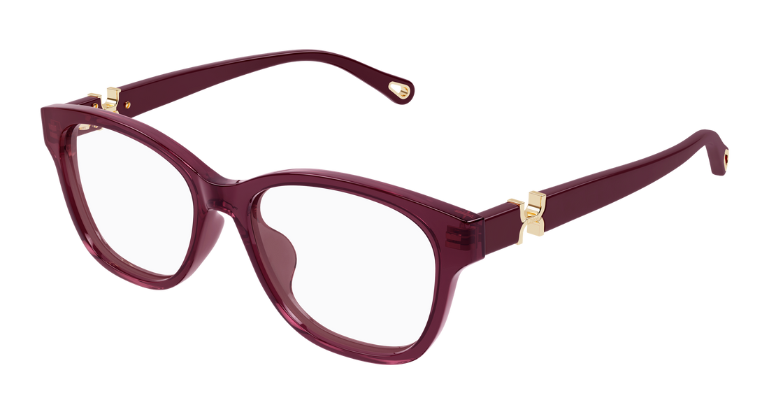 Briller chloé ch0336oa 005 burdeos cat eye femenino størrelse 53mm - Hovedvisning