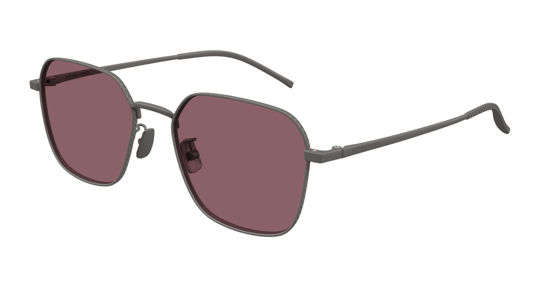 Sunglasses bottega veneta bv1422sa 003 plateado round/oval/panthos unisex size 55mm - Main view