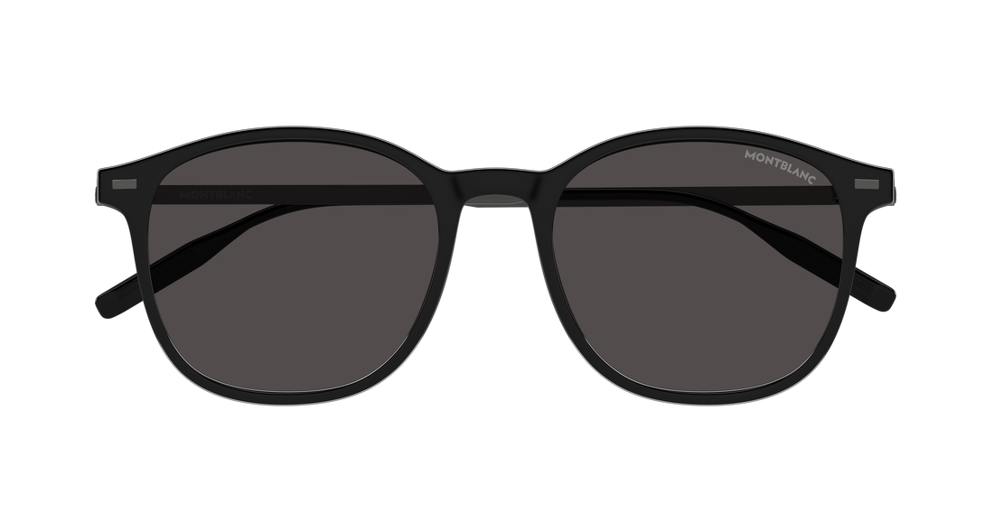 Sonnenbrillen montblanc mb0454sa 001 negro round/oval/panthos masculino größe 54mm - Detailansicht