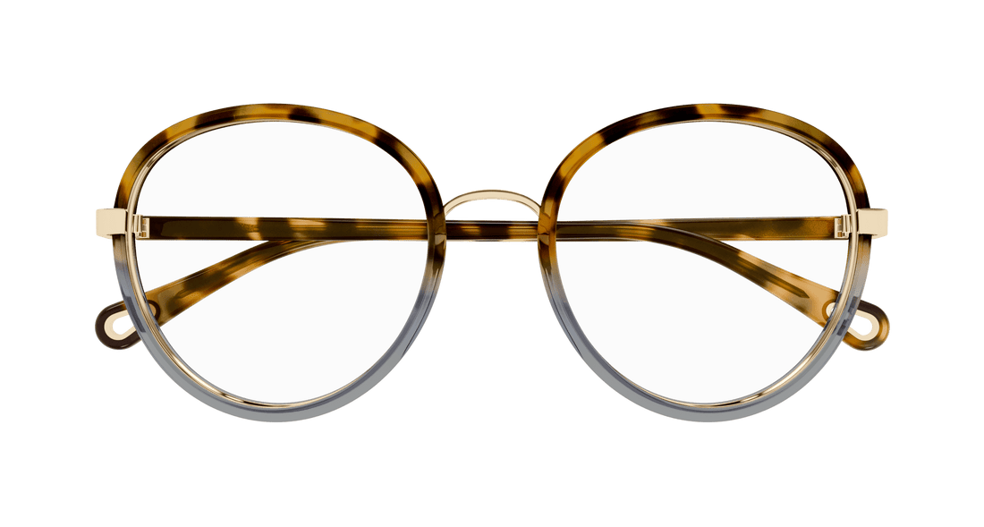 Óculos graduados chloé ch0308o 003 havana round femenino tamanho 53mm - Vista de detalhe