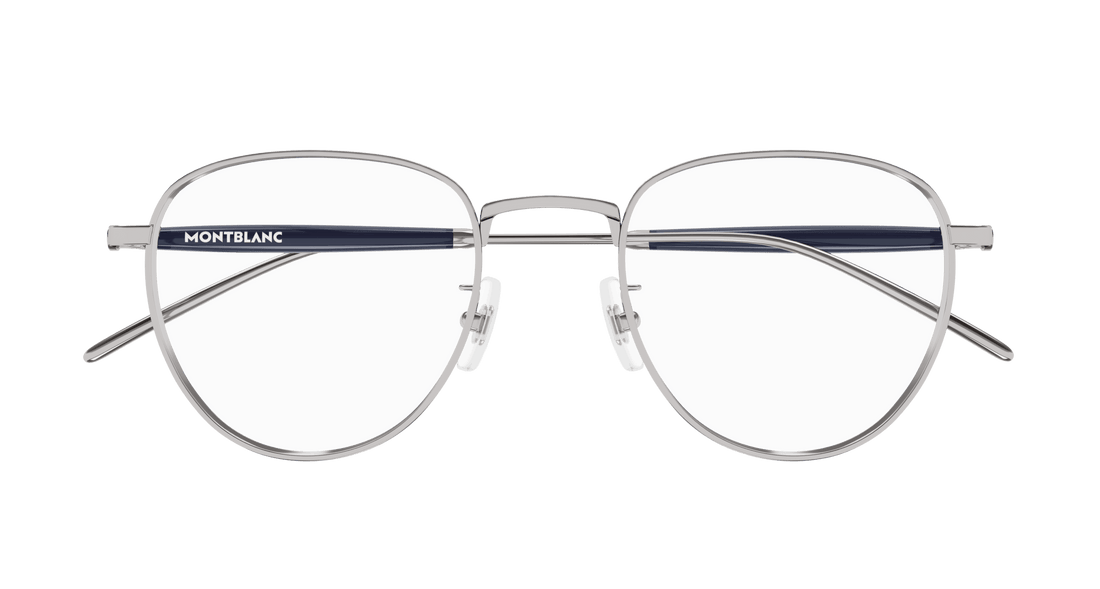 Occhiali da vista montblanc mb0410o 004 rutenio butterfly masculino taglia 50mm - Vista dettagliata