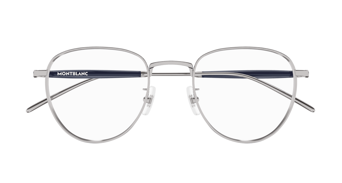 Óculos graduados montblanc mb0410o 004 rutenio butterfly masculino tamanho 50mm - Vista de detalhe