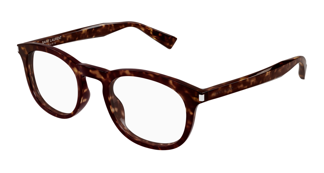 Óculos graduados saint laurent sl 813 002 havana square unisex tamanho 50mm - Vista principal