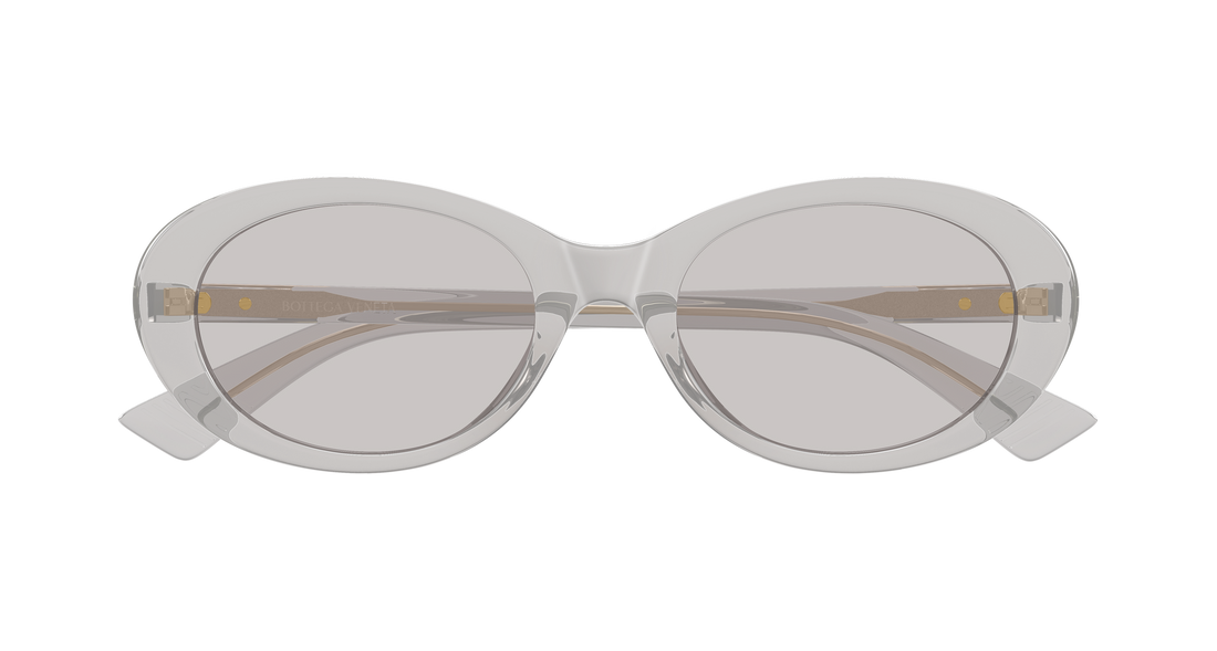 Óculos de sol bottega veneta bv1415sk 003 gris round/oval/panthos femenino tamanho 54mm - Vista de detalhe
