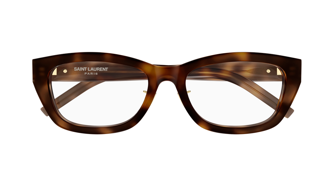 Brillen saint laurent sl m153/j opt 003 havana cat eye femenino größe 53mm - Detailansicht