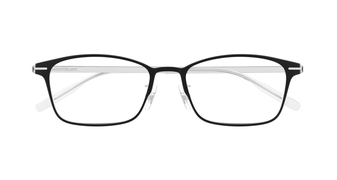 Occhiali da vista montblanc mb0449oj 002 negro rectangular / squared masculino taglia 54mm - Vista dettagliata