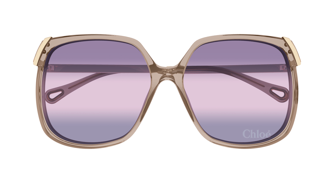 Sunglasses chloé ch0286s 004 marron square femenino size 60mm - Detailed view