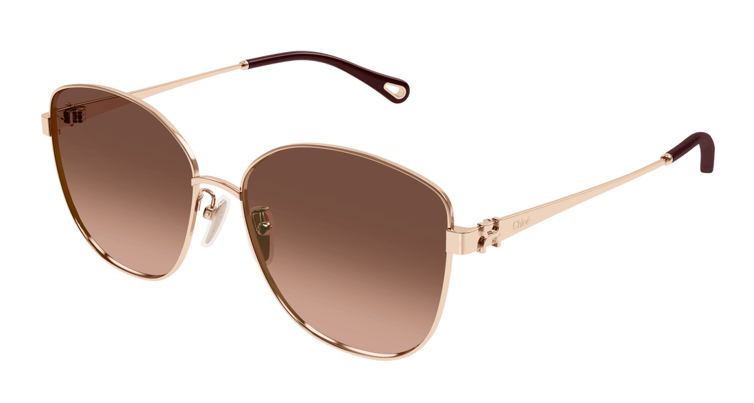 Sonnenbrillen chloé ch0306sk 002 dorado square femenino größe 59mm - Hauptansicht