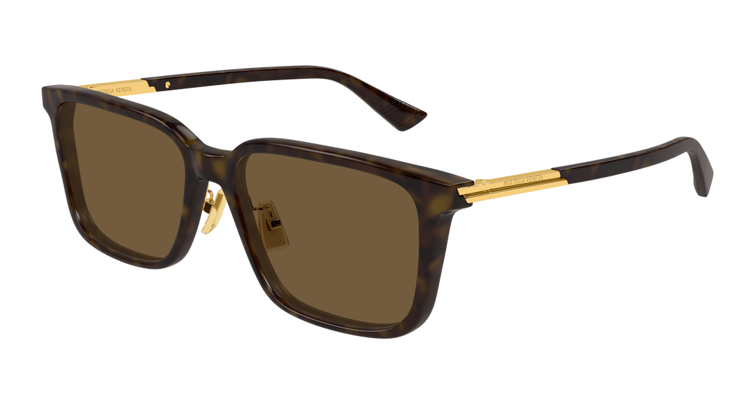 Óculos de sol bottega veneta bv1374sk 006 havana square masculino tamanho 57mm - Vista principal
