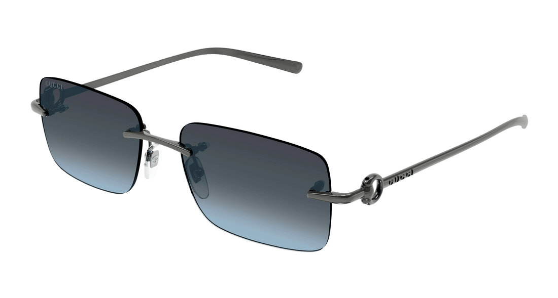 Óculos de sol gucci gg1703s 006 rutenio square masculino tamanho 55mm - Vista principal