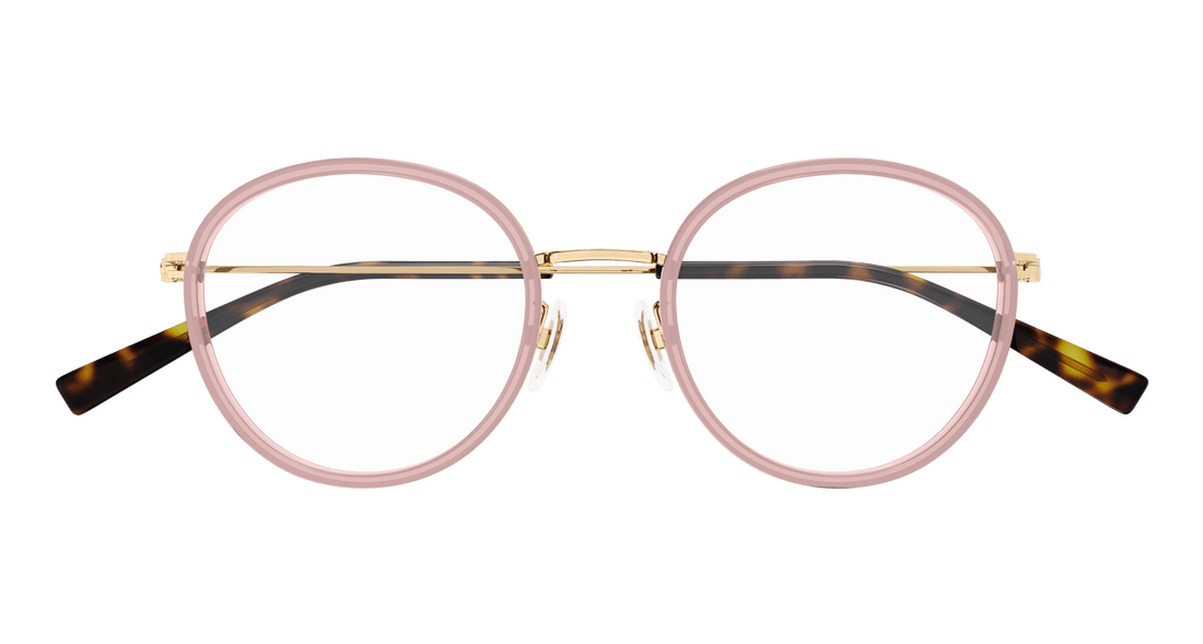 Brillen gucci gg1851oa 008 rosa round femenino größe 50mm - Detailansicht
