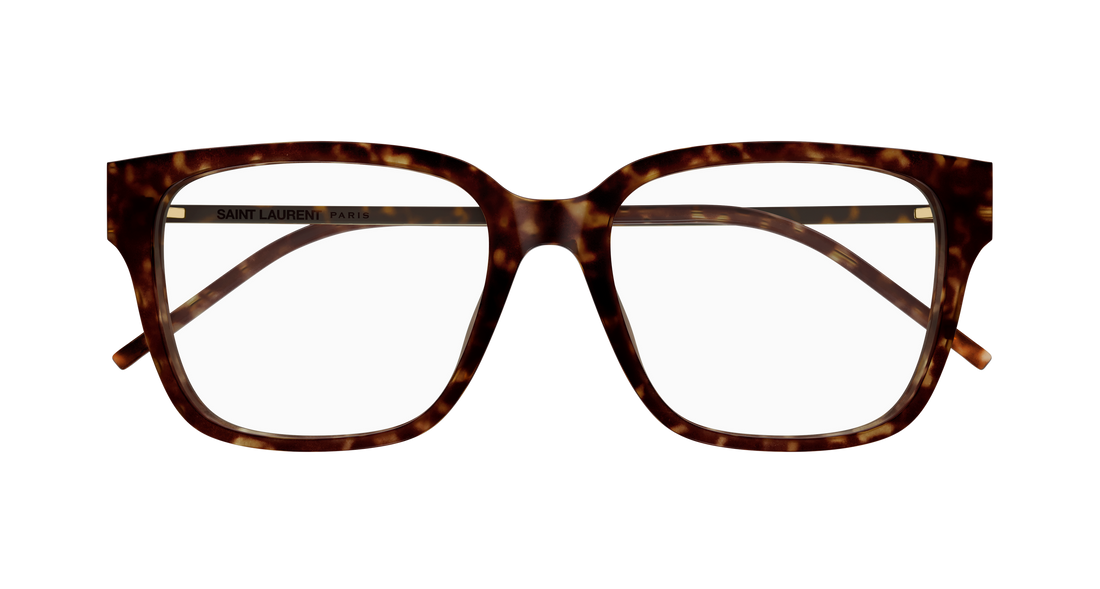 Brillen saint laurent sl m48o_a/fn 003 havana rectangular / squared femenino größe 54mm - Detailansicht