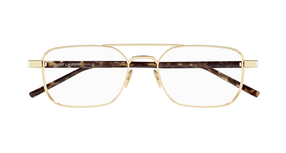 Brillen saint laurent sl 780 002 dorado square masculino größe 52mm - Detailansicht
