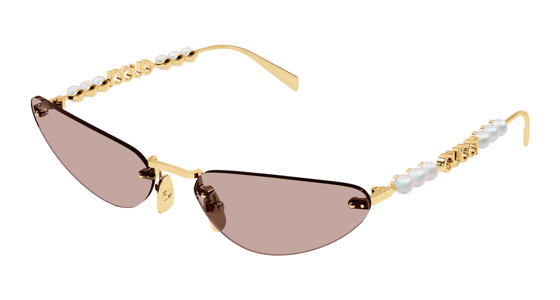 Sunglasses gucci gg1920s 004 dorado cat eye femenino size 63mm - Main view