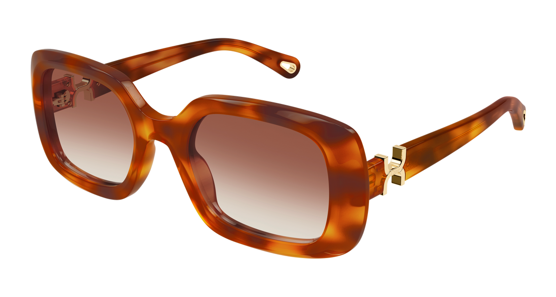 Sunglasses chloé ch0333s 003 havana rectangular / squared femenino size 53mm - Main view