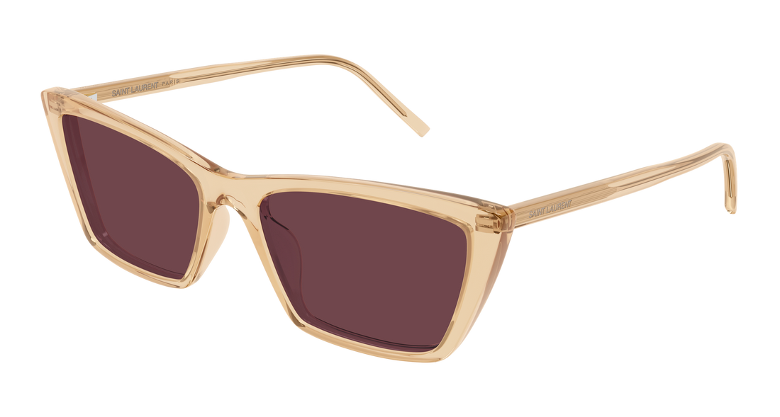 Óculos de sol saint laurent sl 737 mica thin 008 amarillo rectangular / squared femenino tamanho 54mm - Vista principal