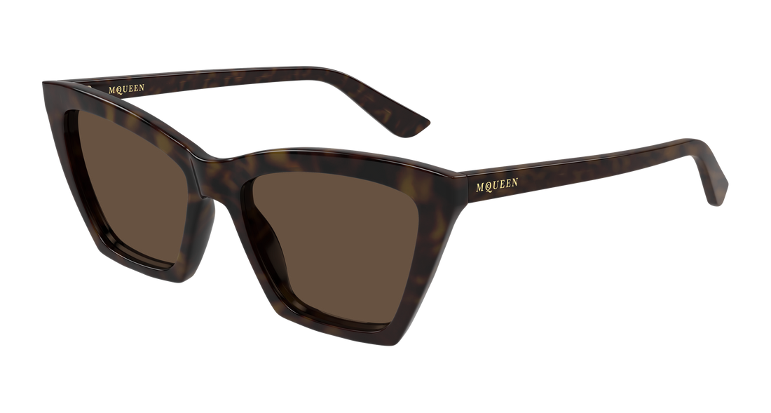 Sonnenbrillen alexander mcqueen am0536s 002 havana cat eye femenino größe 54mm - Hauptansicht