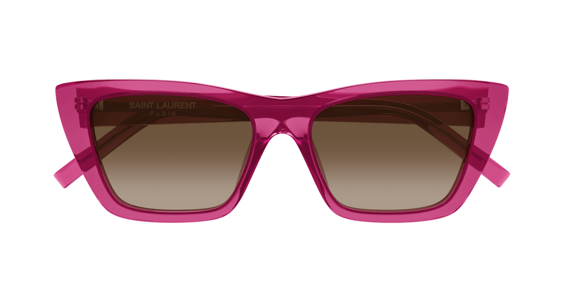Sonnenbrillen saint laurent sl 276 mica 061 rosa cat eye femenino größe 55mm - Detailansicht