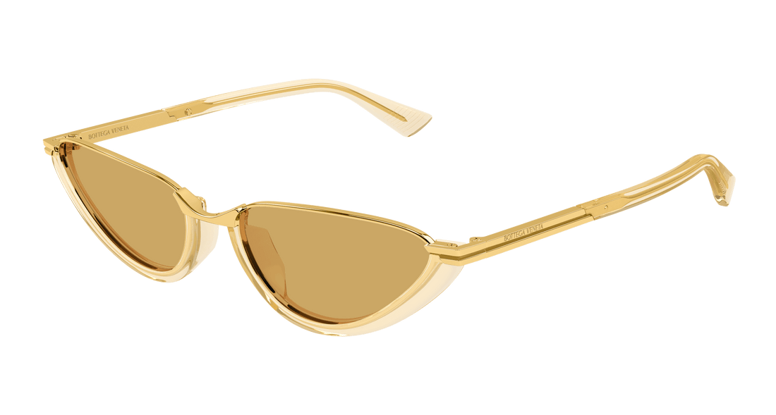 Óculos de sol bottega veneta bv1346s 003 amarillo cat eye femenino tamanho 56mm - Vista principal