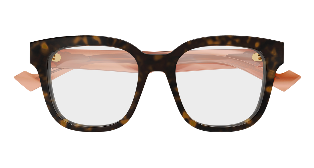 Occhiali da vista gucci gg0958o 014 havana rectangular / squared femenino taglia 52mm - Vista dettagliata