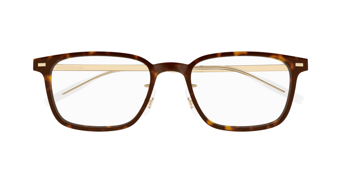 Occhiali da vista montblanc mb0394on 007 havana square masculino taglia 56mm - Vista dettagliata